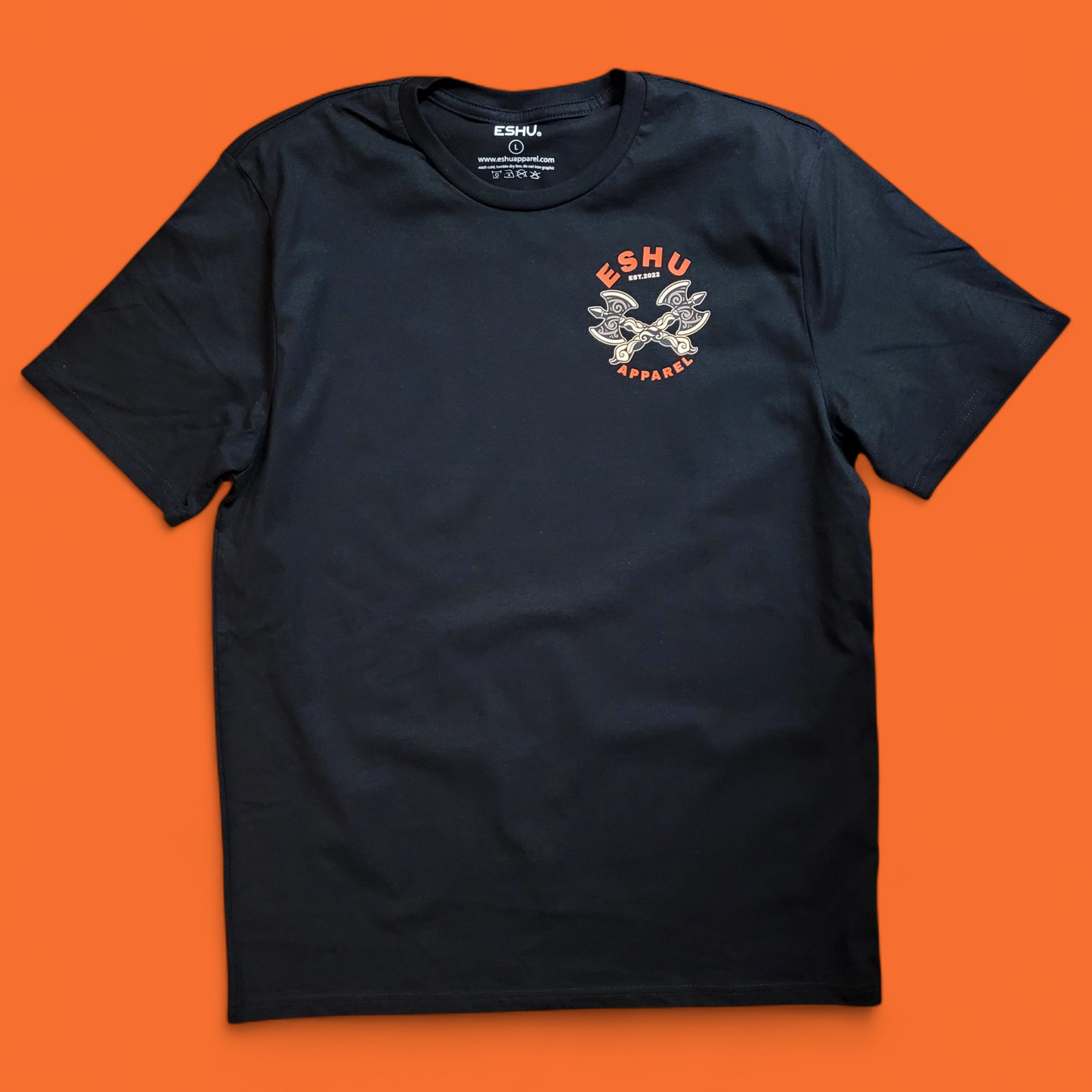 Eshu Apparel "No Steps Wasted" T-Shirt – 100% Cotton | Black & White | M-XXL