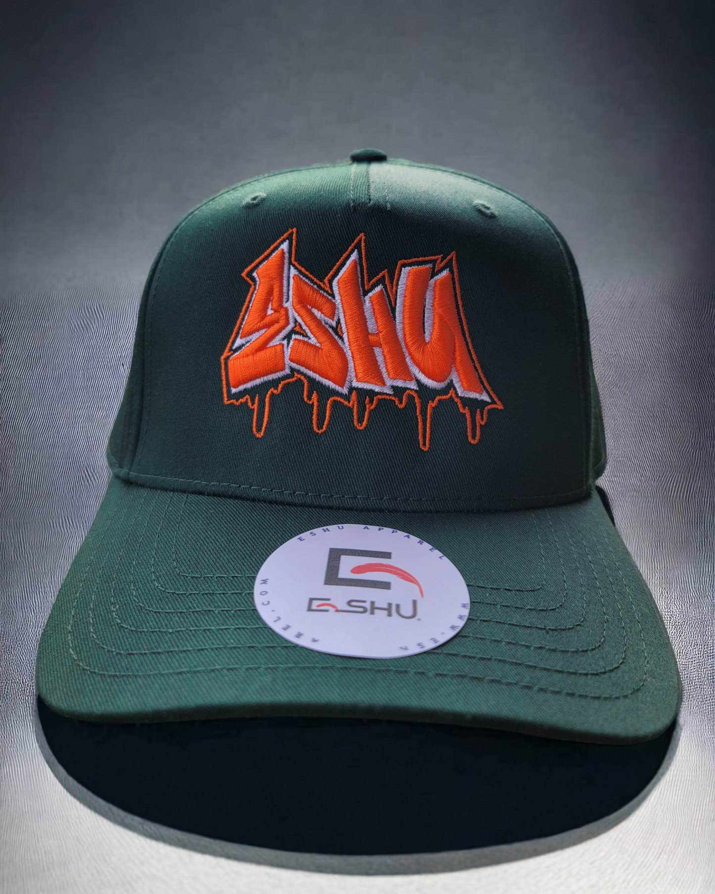 ESHU embroidered graffiti get up in puff - 5-Panel Classic Fit Snapbacks