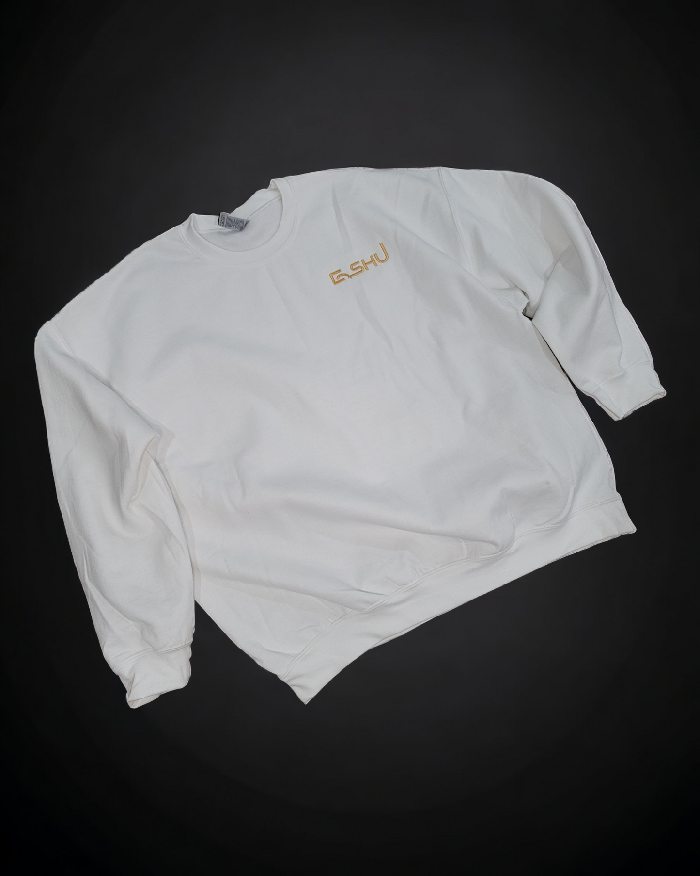 Eshu Apparel Embroidered Fleece Crew Neck Sweatshirt - Premium 8oz. 50/50 Blend