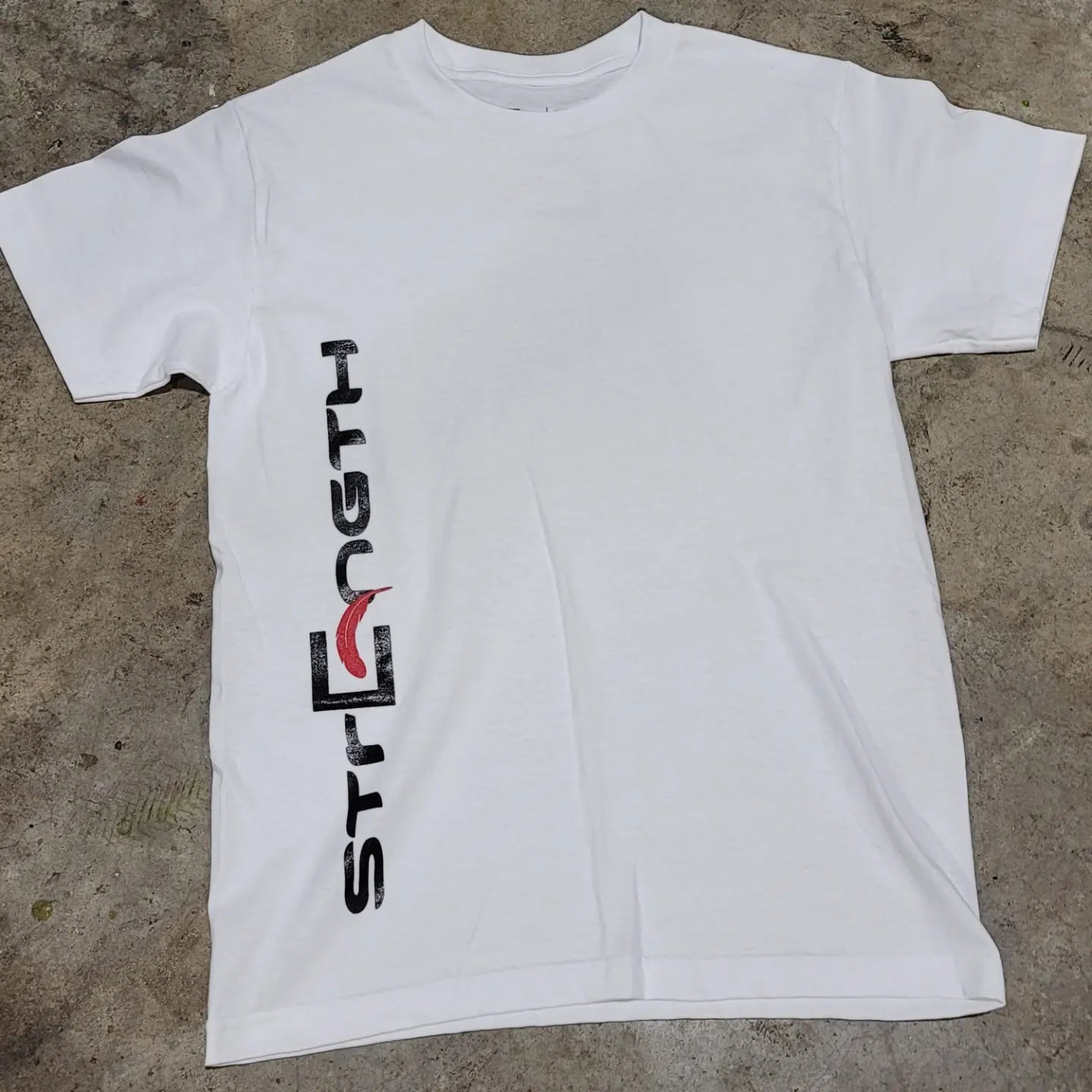 NOW AVAILABLE | STRENGTH | Eshu Apparel | Screen Print Vertical T-Shirt | 100% Cotton