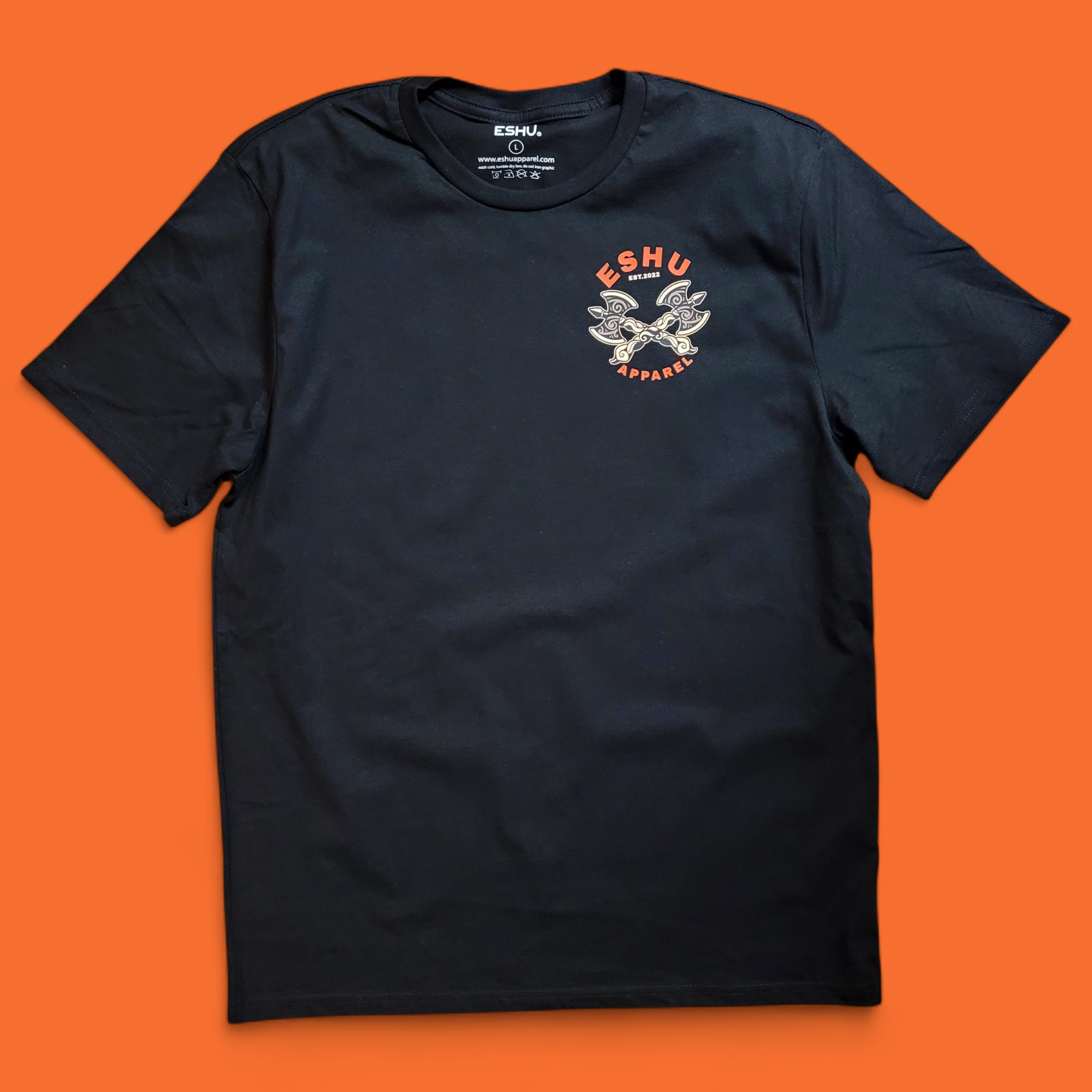 Eshu Apparel "No Steps Wasted" T-Shirt – 100% Cotton | Black & White | M-XXL