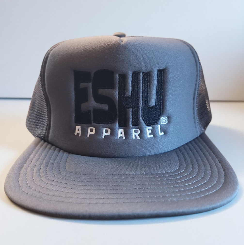 ESHU® Apparel - The Stacked Edition Embroidered 5-Panel Trucker Hats
