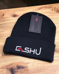ESHU Apparel 12" Classic Knit Beanie - 100% Acrylic, USA-Embroidered, Orange, Black, Green