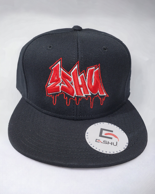 ESHU - GRAFFITI GET UP - Puff Embroidery 6-Panel Flat Bill Premium Snapback
