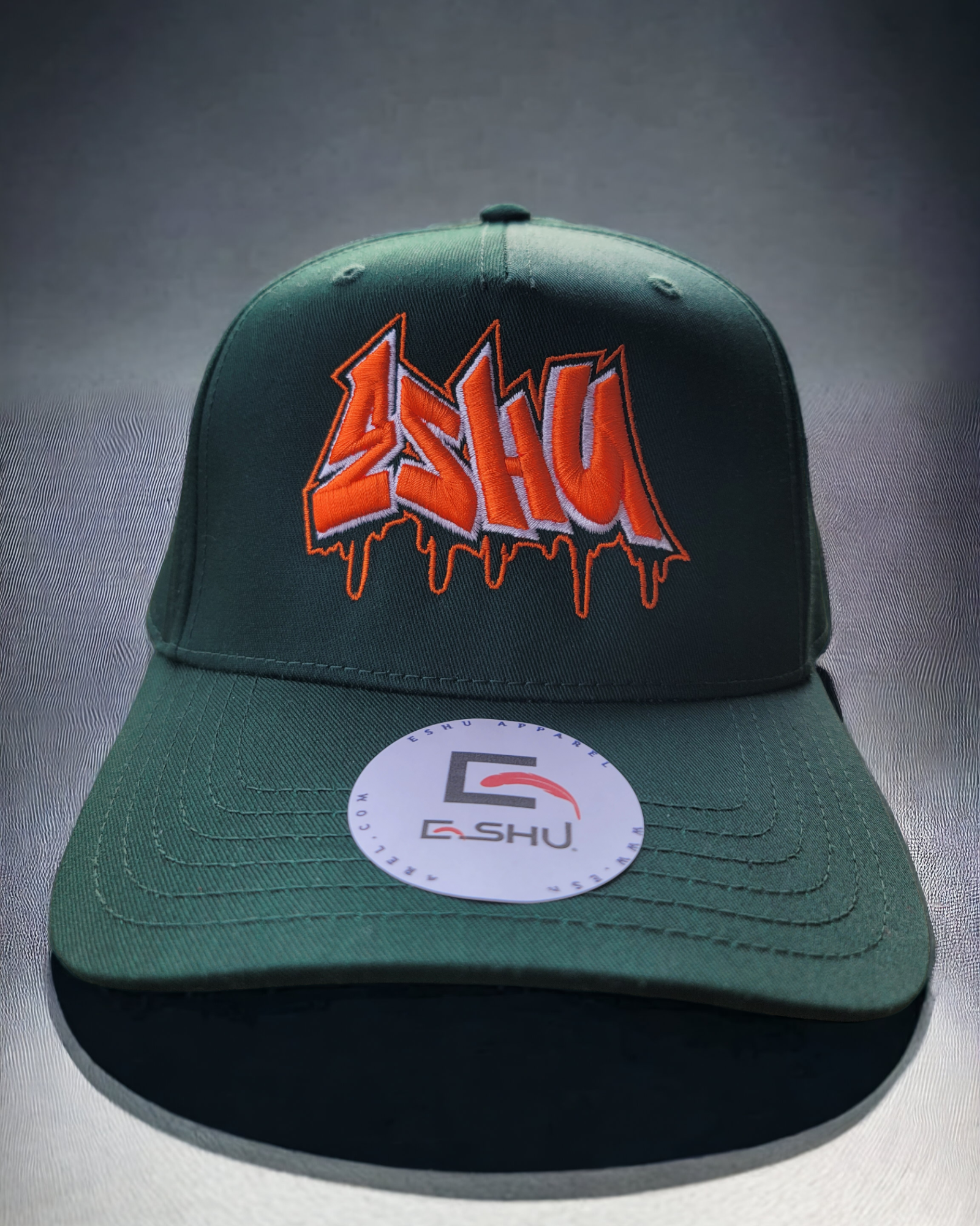 ESHU embroidered graffiti get up in puff - 5-Panel Classic Fit Snapbacks