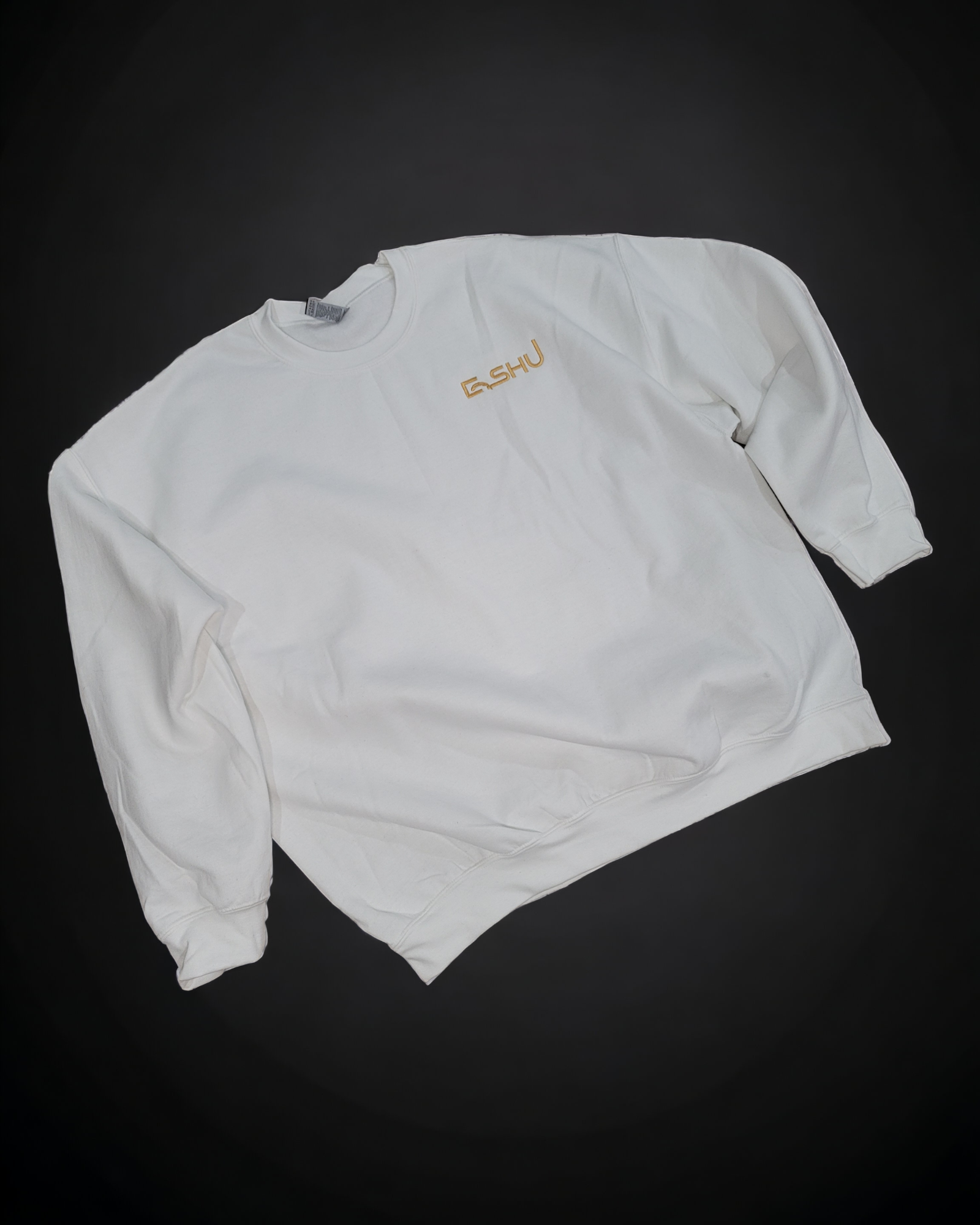 Eshu Apparel Embroidered Fleece Crew Neck Sweatshirt - Premium 8oz. 50/50 Blend