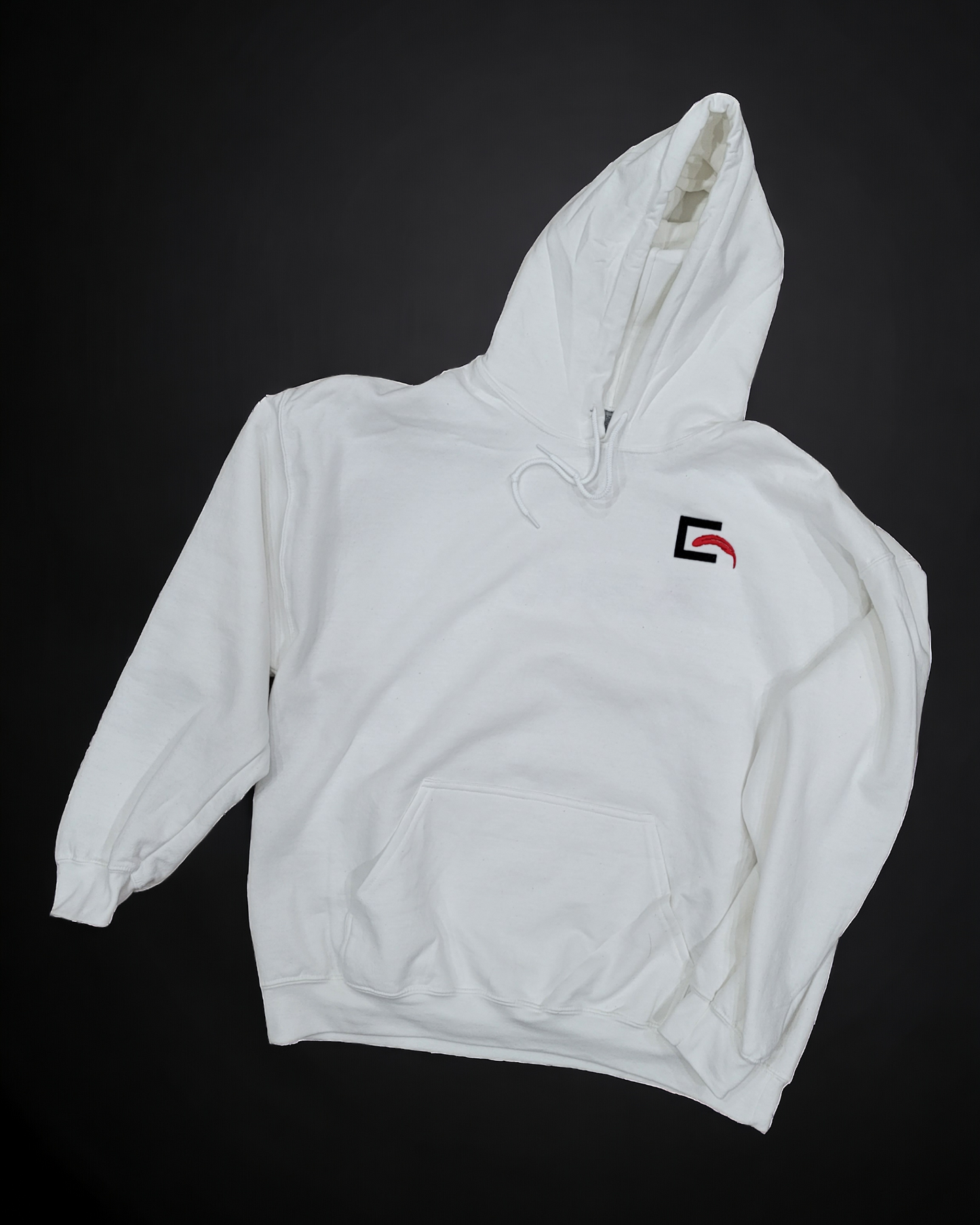 Eshu Apparel Unisex White Hoodie: Timeless Style with 50/50 Blend