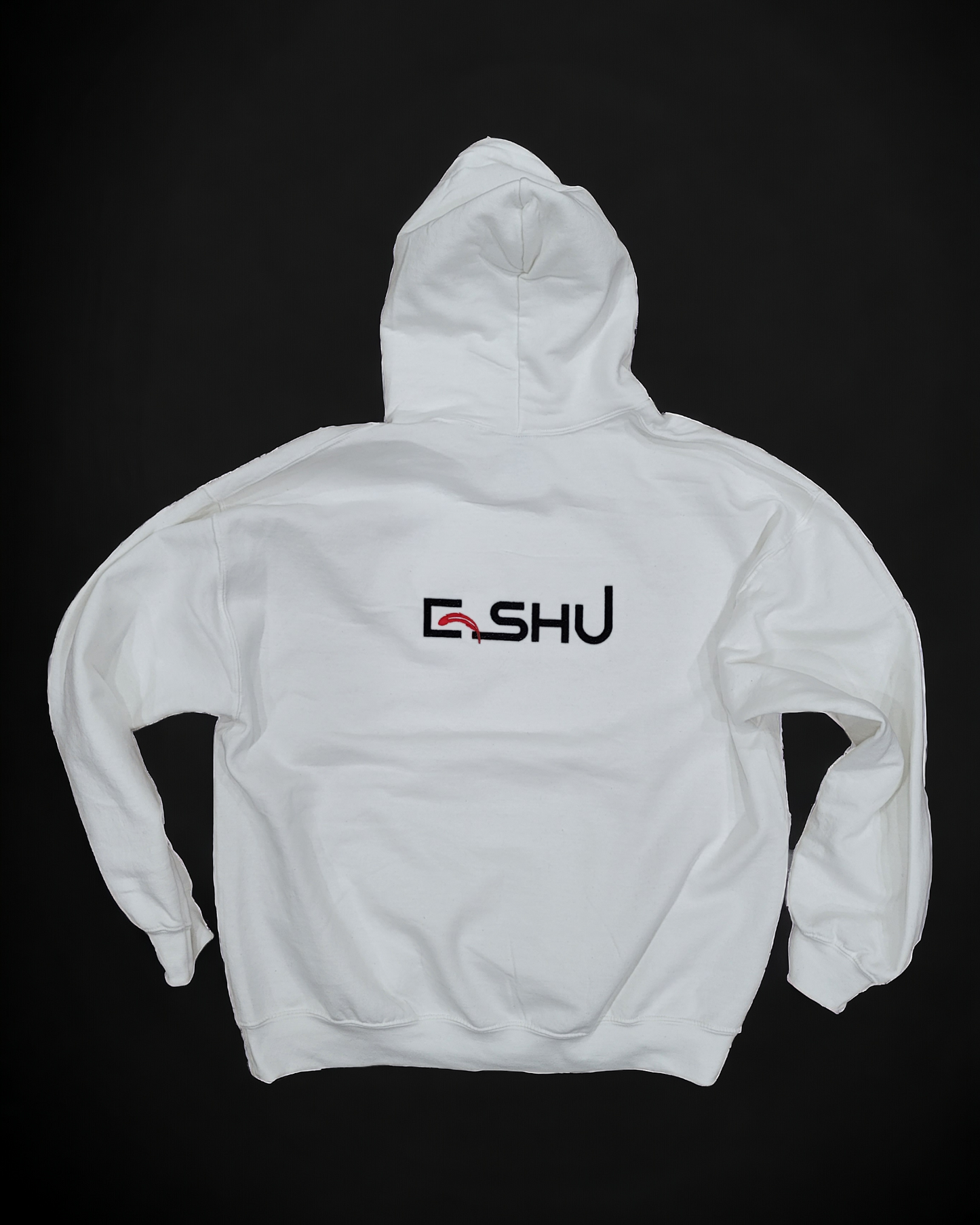 Eshu Apparel Unisex White Hoodie: Timeless Style with 50/50 Blend