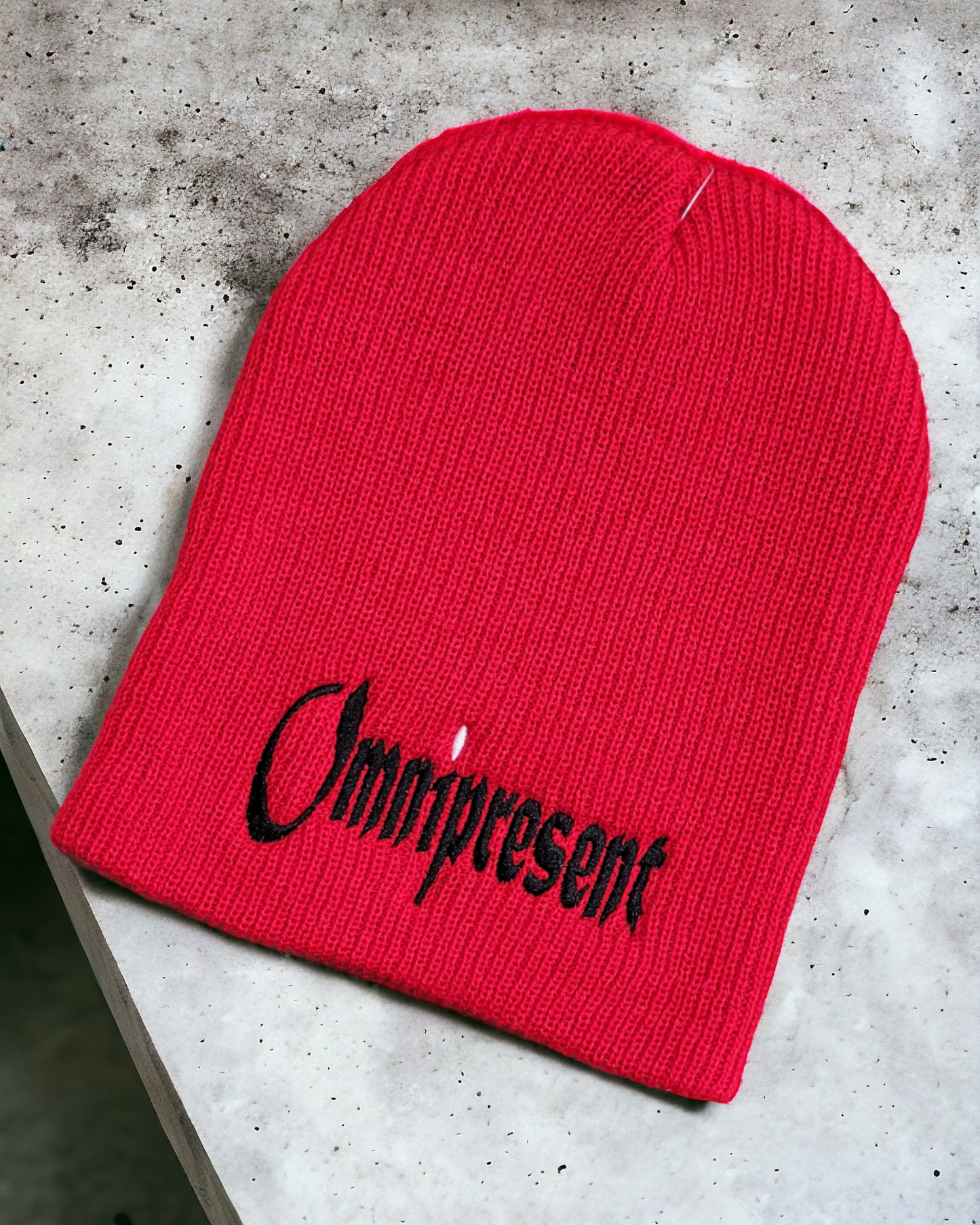 Eshu Apparel | Embroidered OMNIPRESENT Beanies – Your Winter Companion