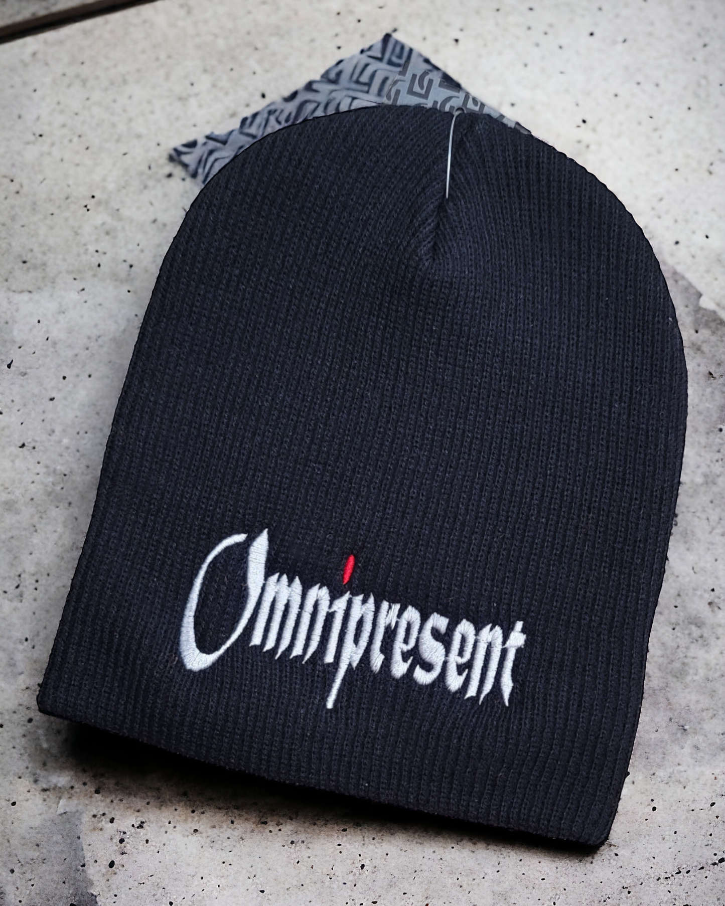 Eshu Apparel | Embroidered OMNIPRESENT Beanies – Your Winter Companion