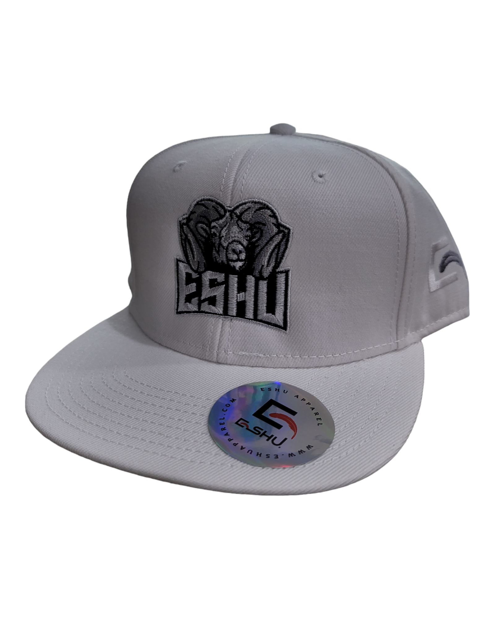 Eshu Apparel 'The Goat' Premium Snapbacks - 85% Acrylic, 15% Wool | White, Black, Red