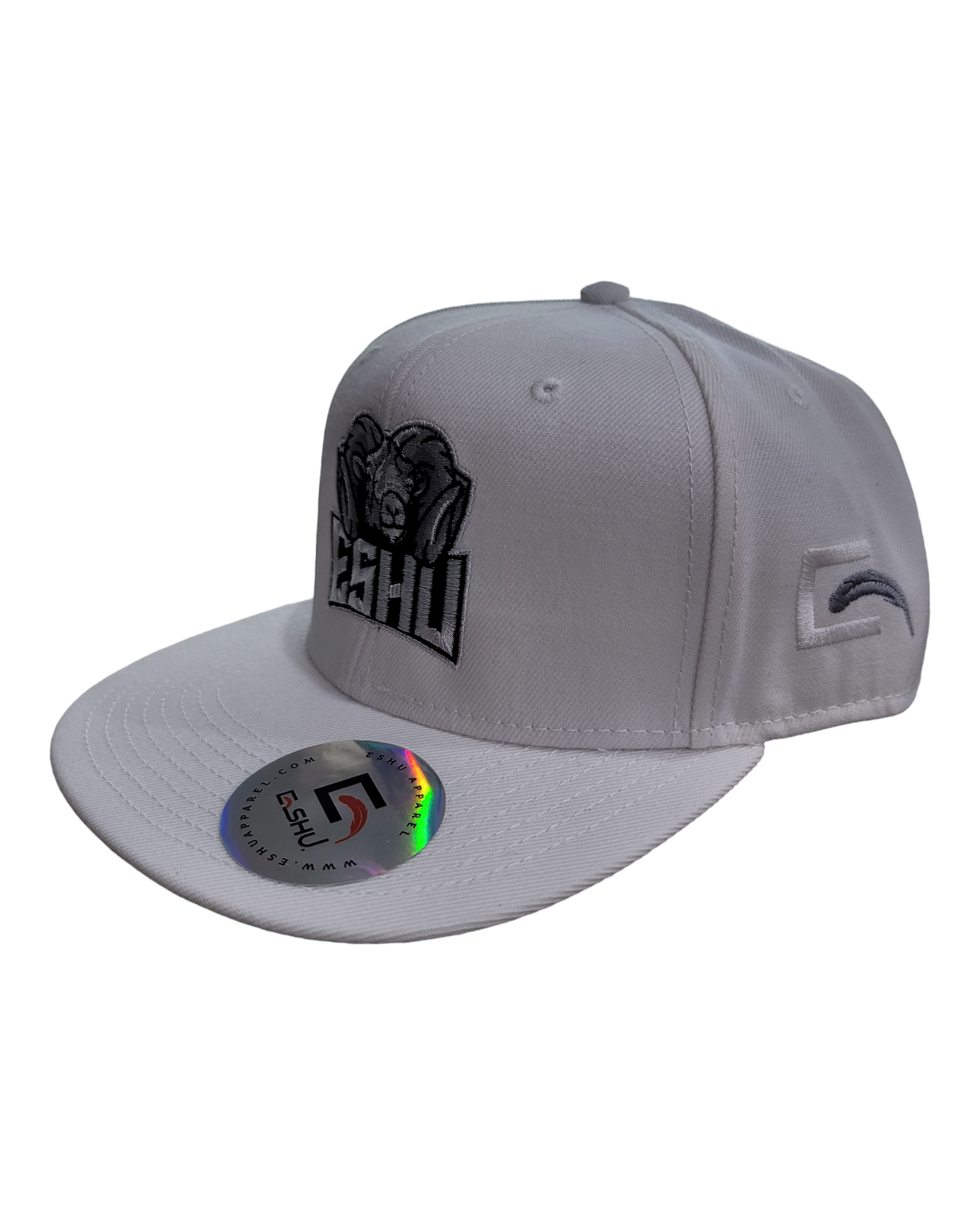 Eshu Apparel 'The Goat' Premium Snapbacks - 85% Acrylic, 15% Wool | White, Black, Red