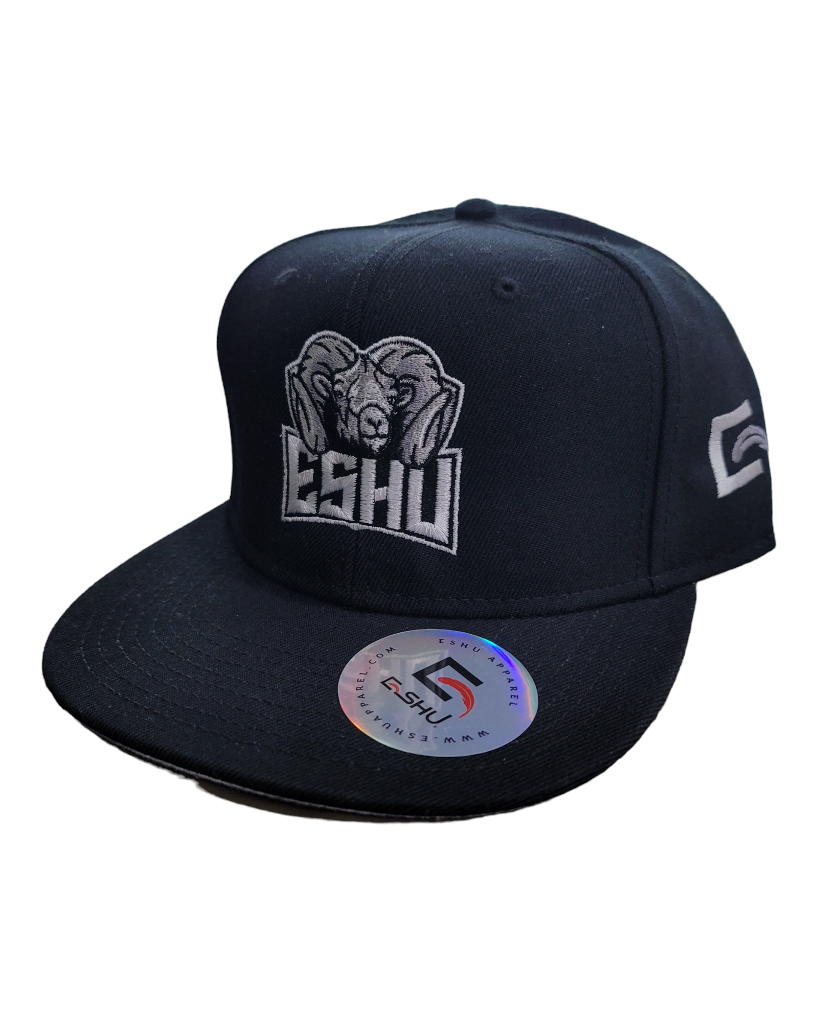 Eshu Apparel 'The Goat' Premium Snapbacks - 85% Acrylic, 15% Wool | White, Black, Red