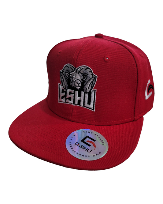 Eshu Apparel 'The Goat' Premium Snapbacks - 85% Acrylic, 15% Wool | White, Black, Red