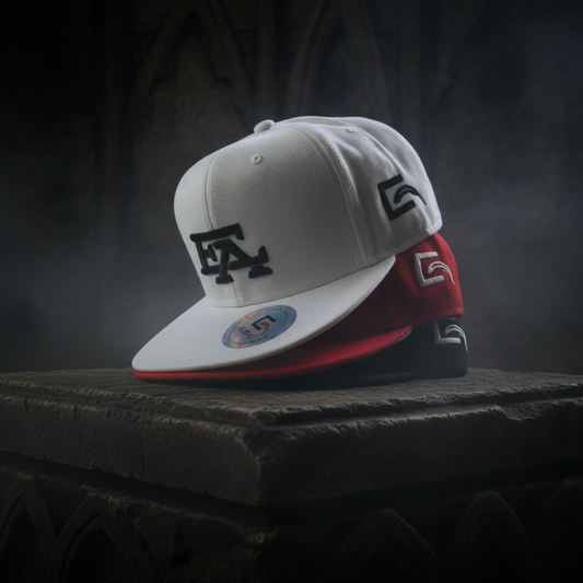 ESHU Apparel EA 3D Embroidered Snapbacks - 6 Panel, Classic Fit, Premium Fabric