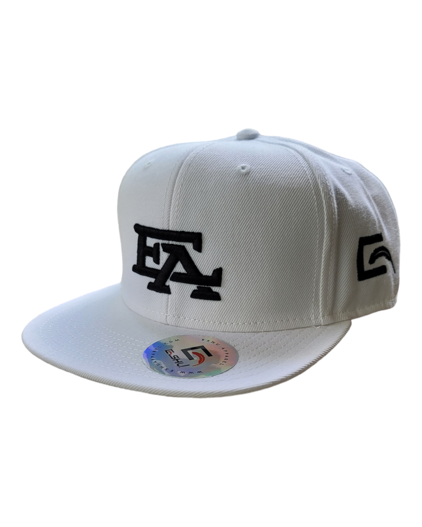 ESHU Apparel EA 3D Embroidered Snapbacks - 6 Panel, Classic Fit, Premium Fabric