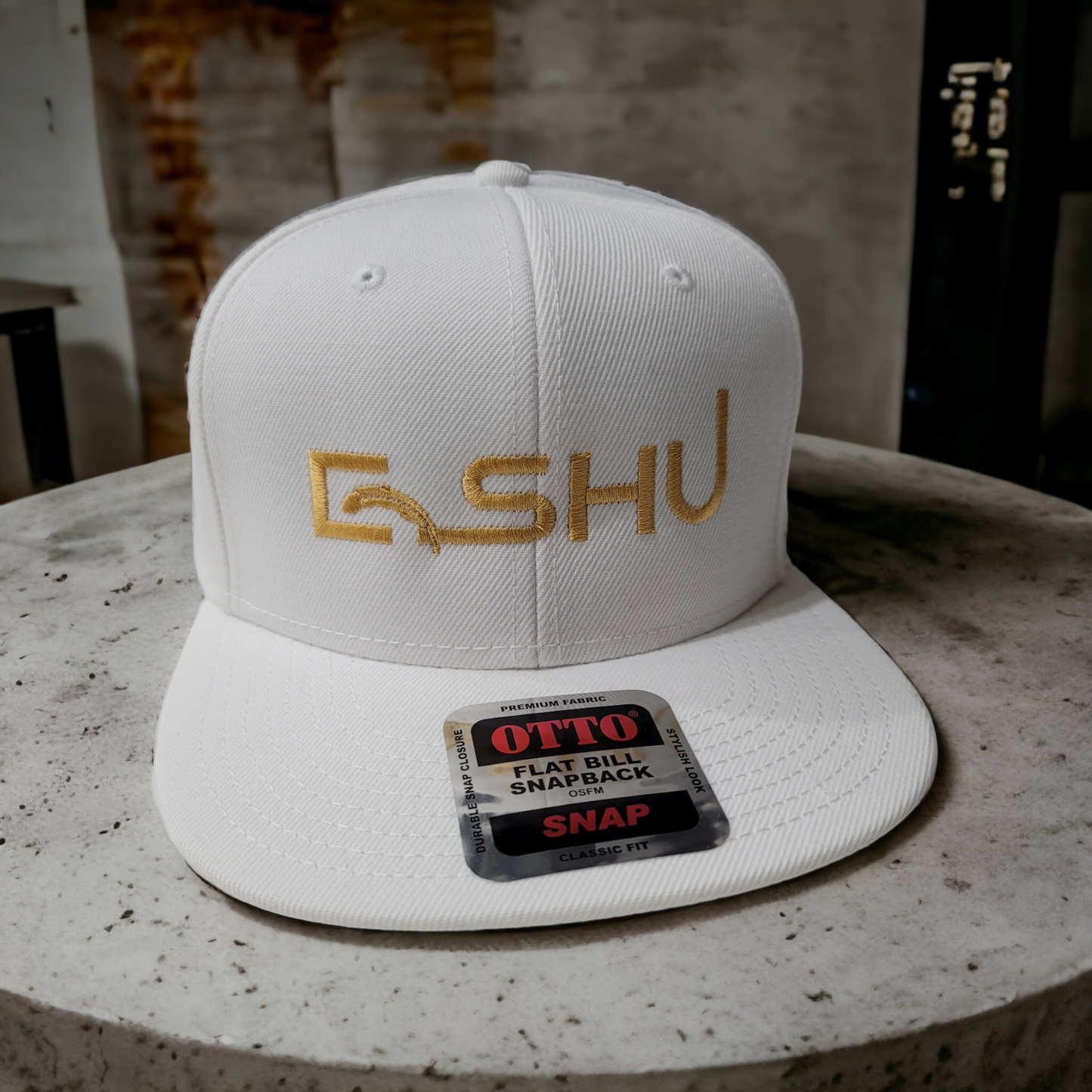 ESHU Apparel Golden Edition - 6-Panel OTTO SNAP Flat Bill Premium Snapbacks